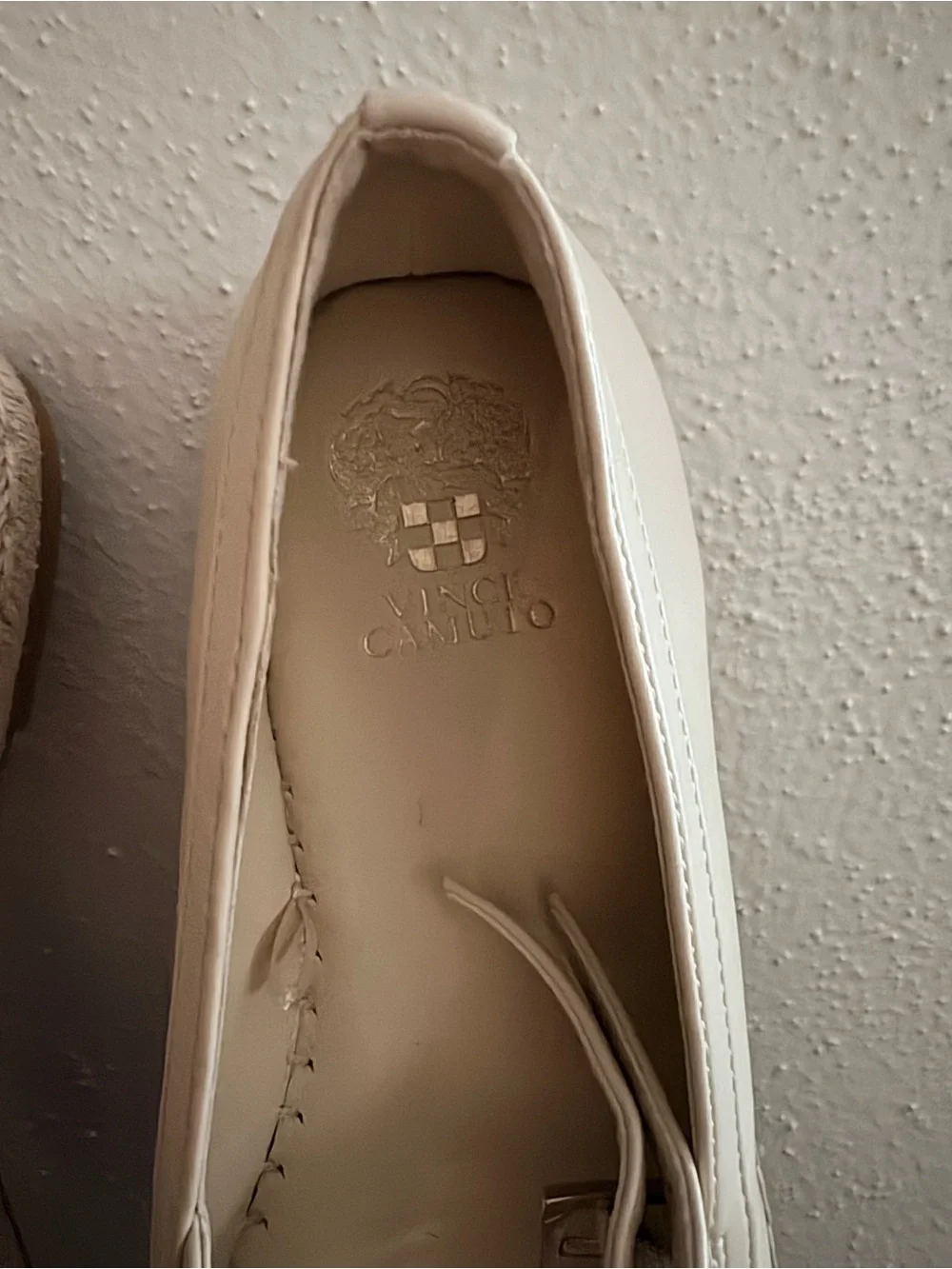 Vince Camuto Cream Mary Jane Espadrille Wedges